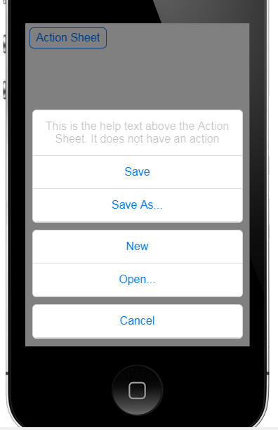 Actionsheet